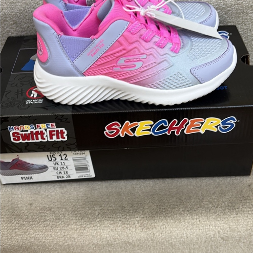 BRAND NEW W/TAGS KIDS (no box) (GIRLS) SLIP ON HANDS-FREE SKETCHERS